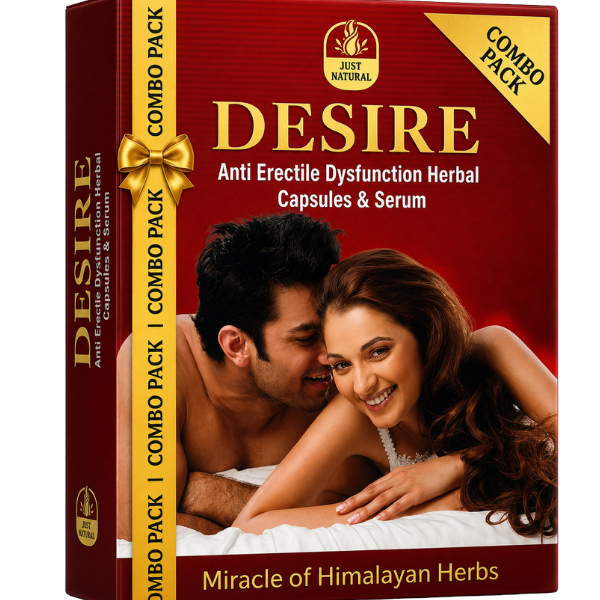 DESIRE Anti Erectile Dysfunction Herbal Capsules & Serum
